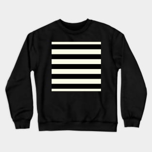 Preppy Bold Paris Chic Black And White Stripes Crewneck Sweatshirt